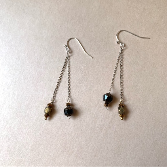 Lovely Star Vtg Cathedral Drop Earrings - Picture 7 of 11